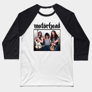 Motorhead Black White Black Baseball T-Shirt